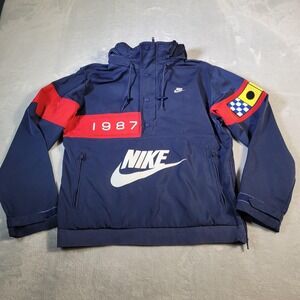 Nike Jacket Mens Small Blue Dept Of Nike Archives 1987 Windbreaker Nautical